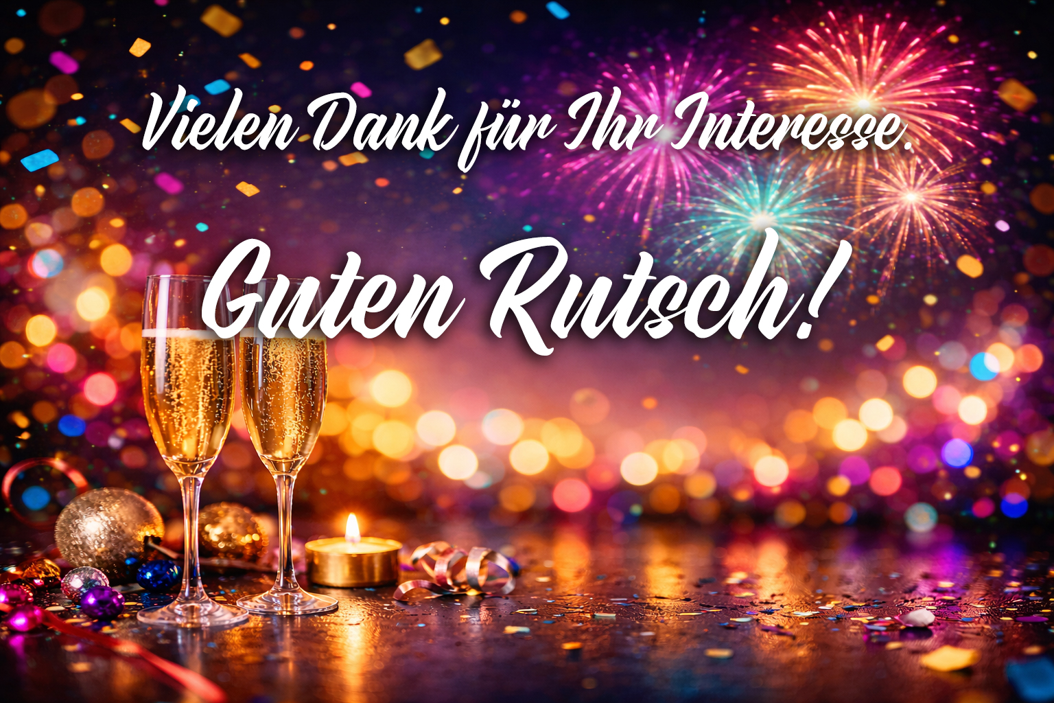 Mit besten Wünschen zum Jahreswechsel