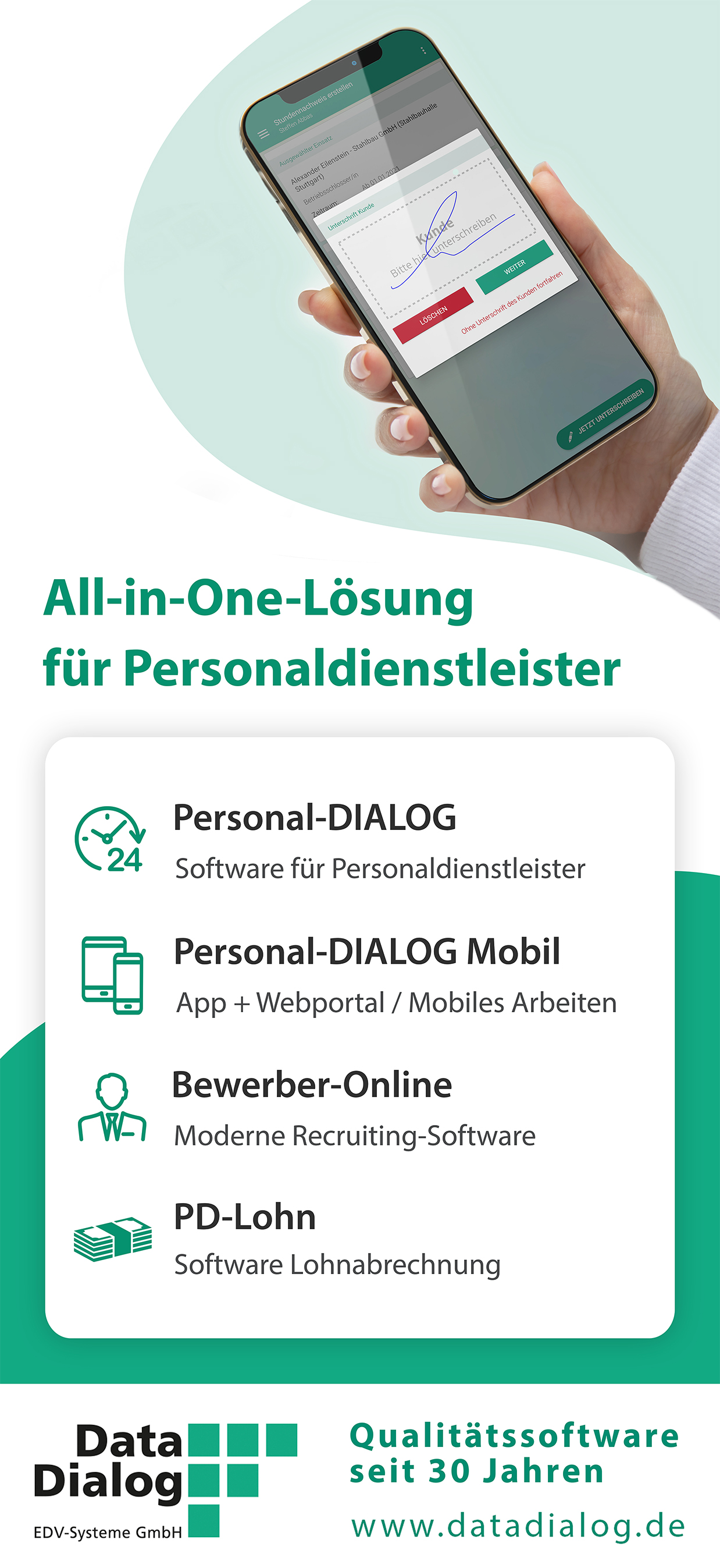 Personaldienstleister Zeitarbeit Software